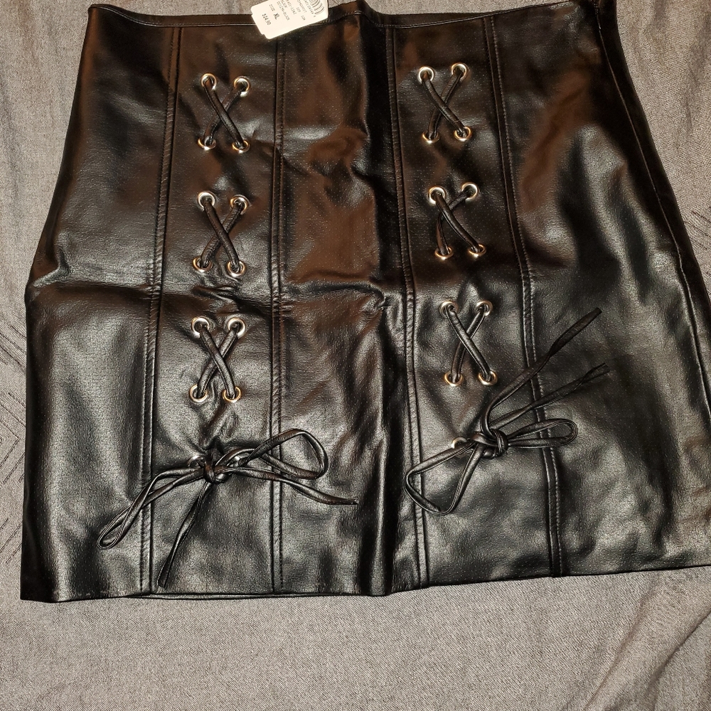 Leather skirt